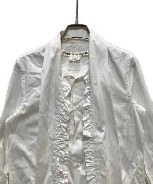COMME des GARCONS（コムデギャルソン）COMME des GARCONS (コムデギャルソン) フリルストールシャツ ホワイト サイズ:XSの古着・服飾アイテム