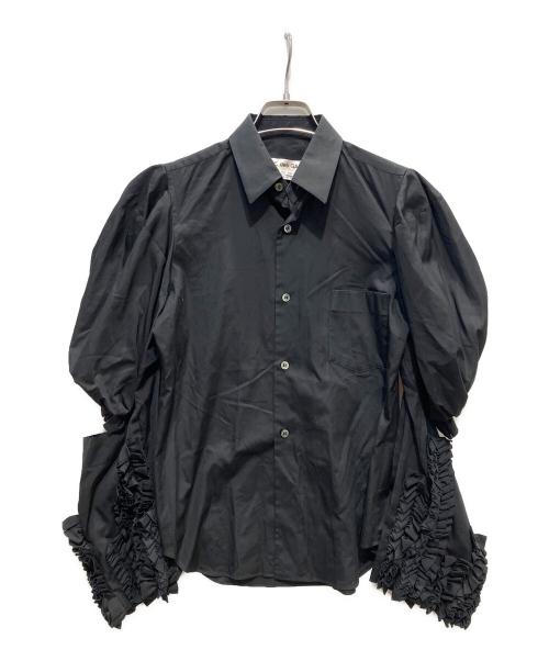 COMME des GARCONS（コムデギャルソン）COMME des GARCONS (コムデギャルソン) フリルスリーブシャツ ブラック サイズ:XSの古着・服飾アイテム
