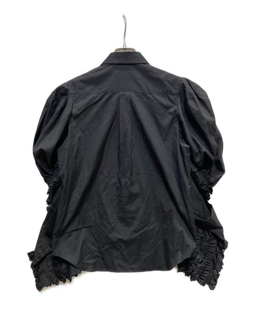 COMME des GARCONS（コムデギャルソン）COMME des GARCONS (コムデギャルソン) フリルスリーブシャツ ブラック サイズ:XSの古着・服飾アイテム