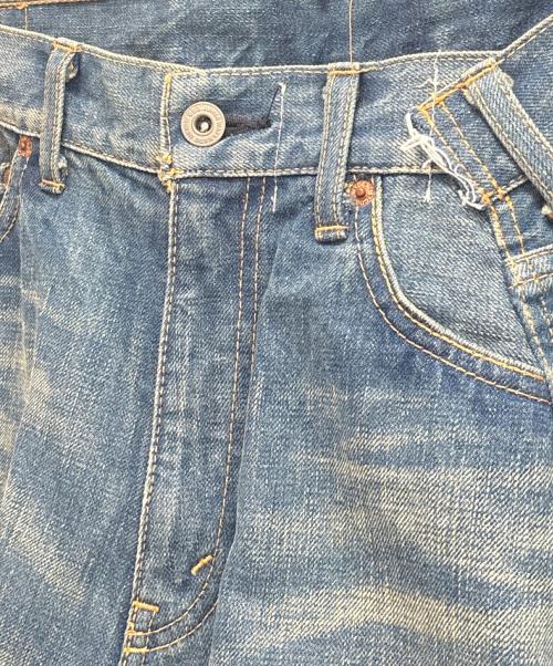 JUNYA WATANABE COMME des GARCONS（(ジュンヤワタナベ コムデギャルソン）JUNYA WATANABE COMME des GARCONS ((ジュンヤワタナベ コムデギャルソン) チェック切替再構築デニムスカート インディゴ サイズ:Sの古着・服飾アイテム