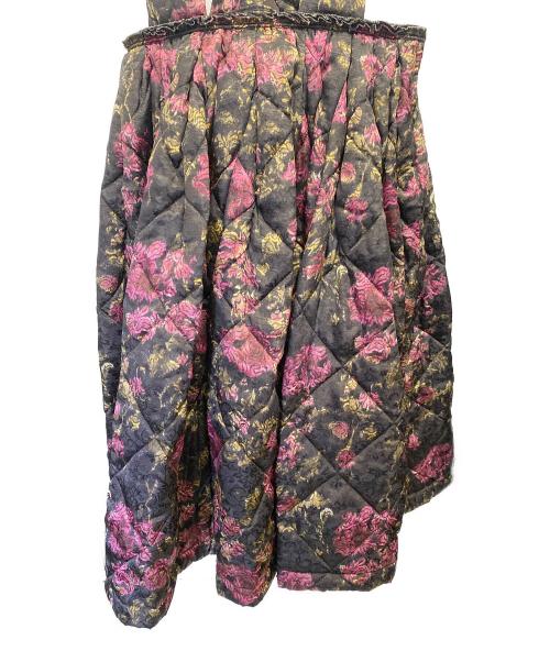 COMME des GARCONS（コムデギャルソン）COMME des GARCONS (コムデギャルソン) フラワージャガードサロペットスカート ブラック サイズ:XSの古着・服飾アイテム