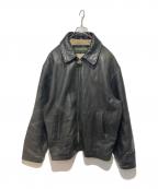 DOCKERSドッカーズ）の古着「レザージャケット」｜ブラック