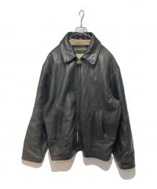 DOCKERS（ドッカーズ）の古着「レザージャケット」｜ブラック
