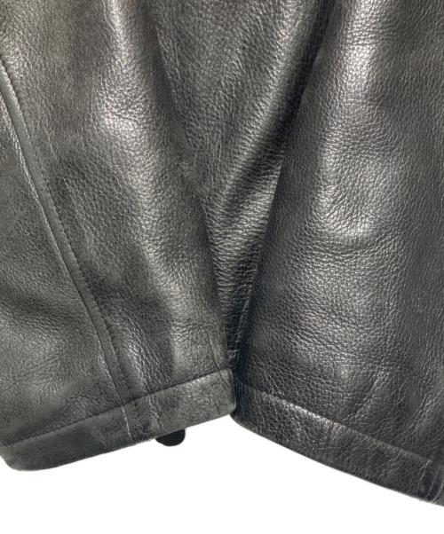 DOCKERS（ドッカーズ）DOCKERS (ドッカーズ) レザージャケット ブラック サイズ:Ｌの古着・服飾アイテム