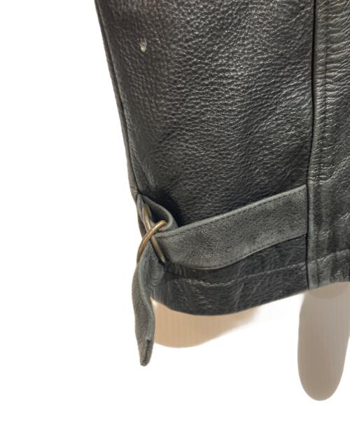 DOCKERS（ドッカーズ）DOCKERS (ドッカーズ) レザージャケット ブラック サイズ:Ｌの古着・服飾アイテム