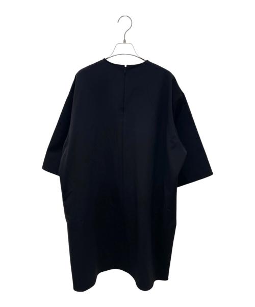 YOKO CHAN（ヨーコチャン）YOKO CHAN (ヨーコチャン) オーバーシルエットワンピース ネイビー サイズ:38の古着・服飾アイテム
