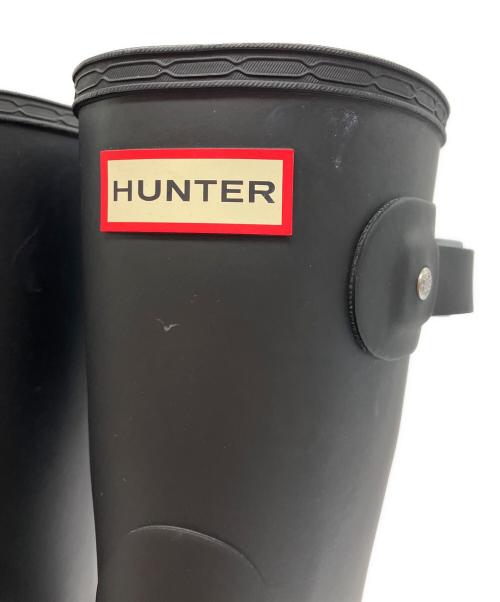HUNTER（ハンター）HUNTER (ハンター) レディース オリジナル ショート レイン ブーツ ブラック サイズ:UK 6の古着・服飾アイテム