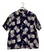 KAHANAMOKUカハナモク）の古着「アロハシャツ」｜ネイビー