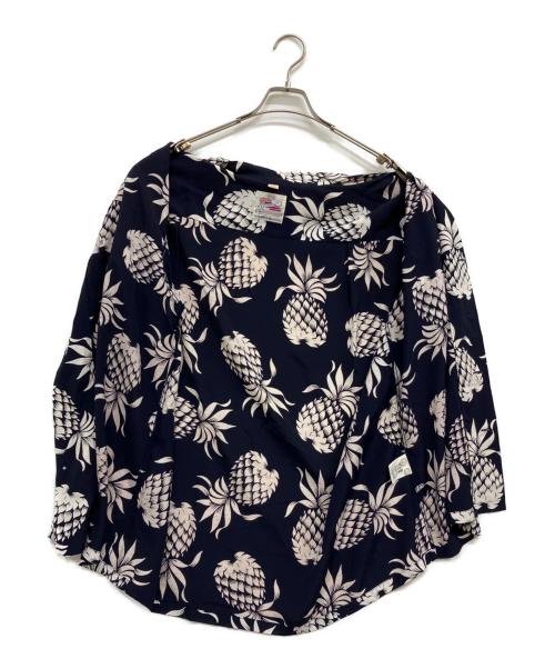 KAHANAMOKU（カハナモク）KAHANAMOKU (カハナモク) アロハシャツ ネイビー サイズ:XXLの古着・服飾アイテム