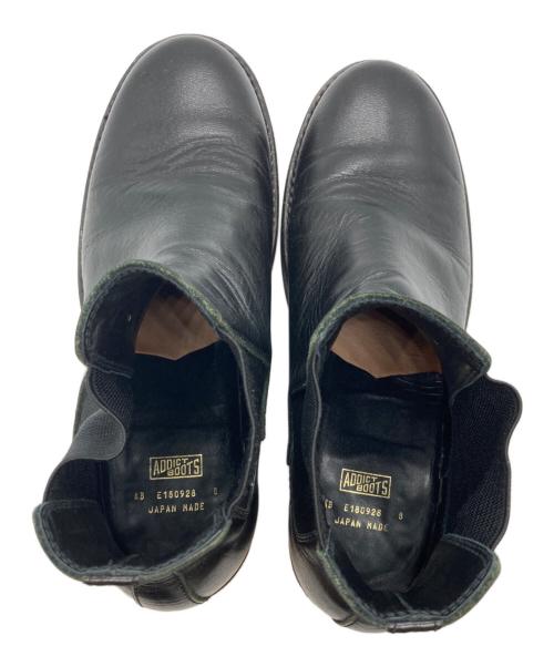 ADDICT BOOTS（アディクト ブーツ）ADDICT BOOTS (アディクト ブーツ) CHELSEA BOOTS / チェルシーブーツ ブラック サイズ:8の古着・服飾アイテム
