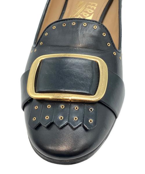 Salvatore Ferragamo（サルヴァトーレ フェラガモ）Salvatore Ferragamo (サルヴァトーレ フェラガモ) ローファー ブラック サイズ:5 1/2の古着・服飾アイテム