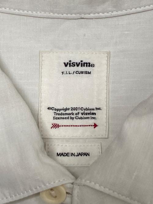 VISVIM（ビズビム）VISVIM (ビズビム) PALMER SHIRT L/S ホワイト サイズ:3の古着・服飾アイテム