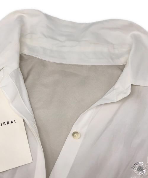 MURRAL（ミューラル）MURRAL (ミューラル) Veil embroidered shirt ホワイト サイズ:FREEの古着・服飾アイテム