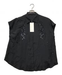 MURRAL（ミューラル）の古着「Veil embroidered shirt」｜ブラック