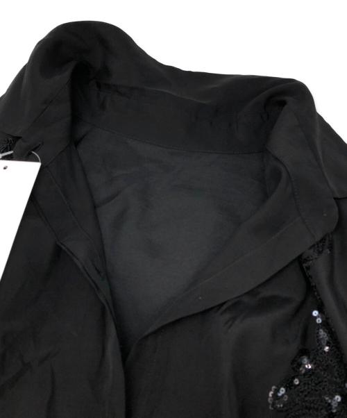 MURRAL（ミューラル）MURRAL (ミューラル) Veil embroidered shirt ブラック サイズ:FREEの古着・服飾アイテム