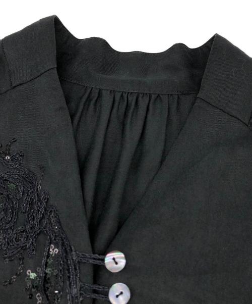 MURRAL（ミューラル）MURRAL (ミューラル) Veil embroidered dress ブラック サイズ:2の古着・服飾アイテム