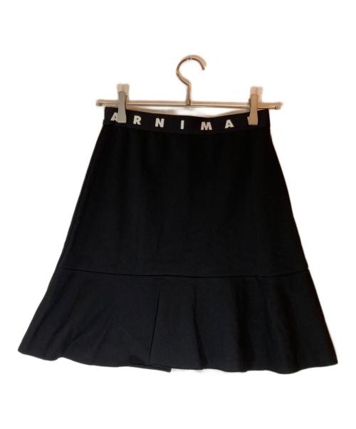 MARNI（マルニ）MARNI (マルニ) ウエストロゴスカート ブラック×ホワイト サイズ:SIZE キッズ12Yの古着・服飾アイテム
