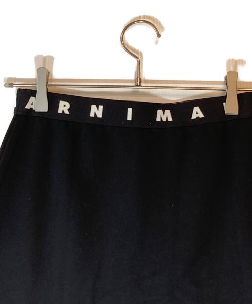 MARNI（マルニ）MARNI (マルニ) ウエストロゴスカート ブラック×ホワイト サイズ:SIZE キッズ12Yの古着・服飾アイテム