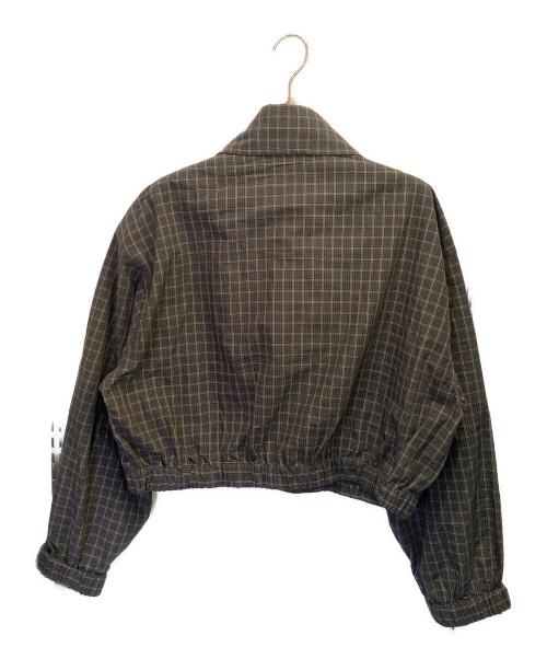 Vivienne Westwood RED LABEL（ヴィヴィアンウエストウッドレッドレーベル）Vivienne Westwood RED LABEL (ヴィヴィアンウエストウッドレッドレーベル) Micro Tartan Check Zip Blouson Jacket ブラック サイズ:00の古着・服飾アイテム