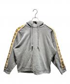 GUCCIグッチ）の古着「コットンジャージーフーデッドスウェットシャツ/596230」｜グレー