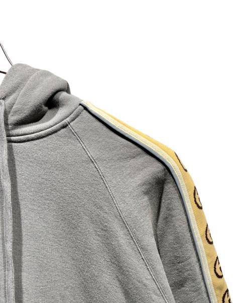GUCCI（グッチ）GUCCI (グッチ) コットンジャージーフーデッドスウェットシャツ/596230 グレー サイズ:Lの古着・服飾アイテム