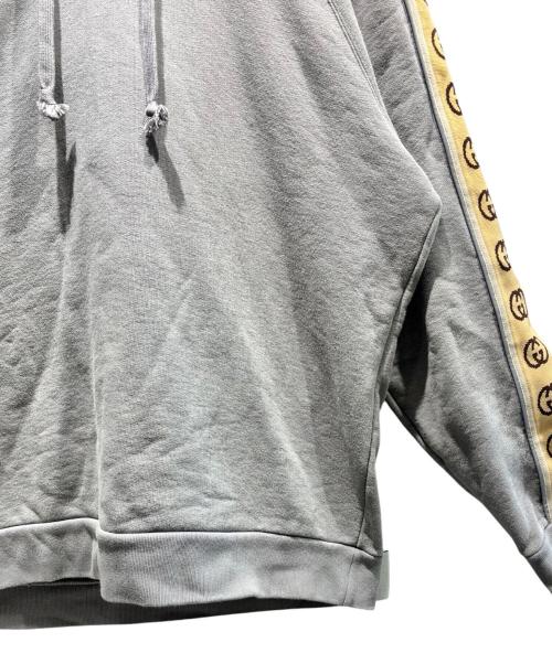 GUCCI（グッチ）GUCCI (グッチ) コットンジャージーフーデッドスウェットシャツ/596230 グレー サイズ:Lの古着・服飾アイテム