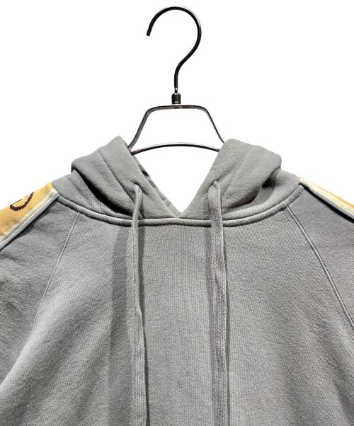 GUCCI（グッチ）GUCCI (グッチ) コットンジャージーフーデッドスウェットシャツ/596230 グレー サイズ:Lの古着・服飾アイテム