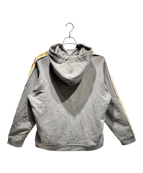 GUCCI（グッチ）GUCCI (グッチ) コットンジャージーフーデッドスウェットシャツ/596230 グレー サイズ:Lの古着・服飾アイテム