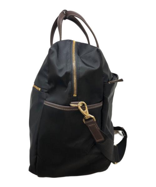 MACKINTOSH PHILOSOPHY（マッキントッシュ フィロソフィー）MACKINTOSH PHILOSOPHY (マッキントッシュ フィロソフィー) 2WAYボストンバッグ ブラック×ブラウンの古着・服飾アイテム
