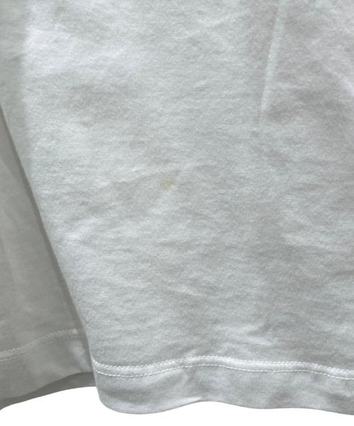PRADA（プラダ）PRADA (プラダ) ラインストーン三角ロゴTシャツ ホワイト サイズ:XSの古着・服飾アイテム