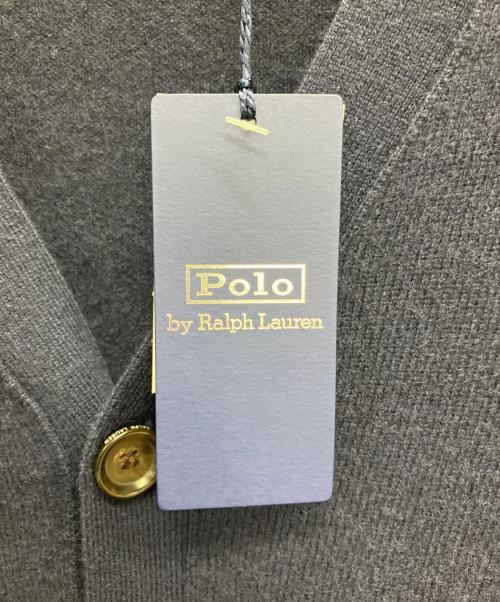 POLO RALPH LAUREN（ポロ・ラルフローレン）POLO RALPH LAUREN (ポロ・ラルフローレン) ロゴ刺繍カーディガン ネイビー サイズ:Lの古着・服飾アイテム