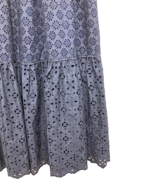 ANAYI（アナイ）ANAYI (アナイ) フラワーエンブロイダリースカート ネイビー サイズ:36の古着・服飾アイテム