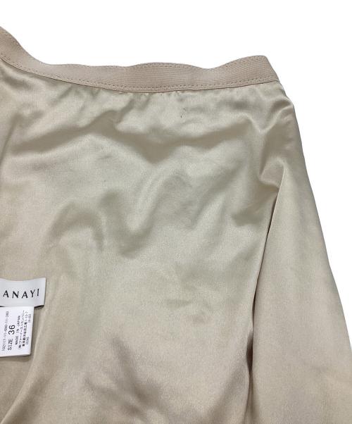 ANAYI（アナイ）ANAYI (アナイ) シルエットフラワーフレア スカート ベージュ サイズ:36の古着・服飾アイテム