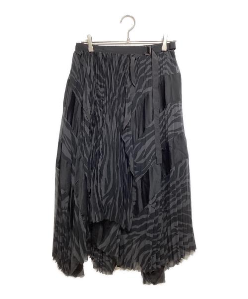 sacai（サカイ）sacai (サカイ) ラップスカート ブラック サイズ:1の古着・服飾アイテム