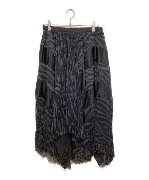 sacai（サカイ）sacai (サカイ) ラップスカート ブラック サイズ:1の古着・服飾アイテム