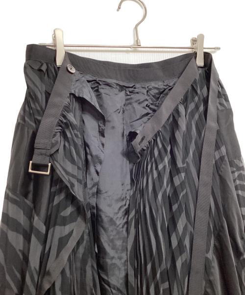 sacai（サカイ）sacai (サカイ) ラップスカート ブラック サイズ:1の古着・服飾アイテム