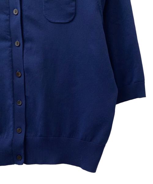 CABAN（キャバン）CABAN (キャバン) ファインポリエステル ハーフスリーブポケットカーディガン ネイビー サイズ:Ｓ　の古着・服飾アイテム