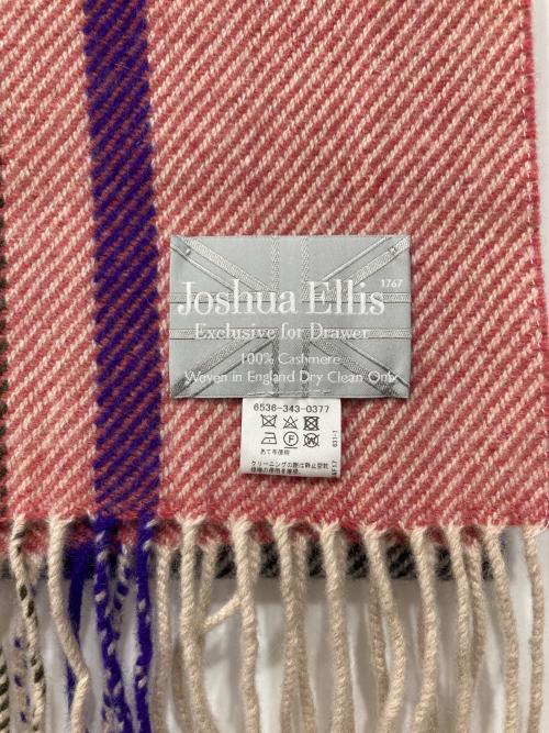 JOSHUA ELLIS（ジョシュア エリス）JOSHUA ELLIS (ジョシュア エリス) DRAWER (ドゥロワー) 別注 スチュワート柄ストール ピンクの古着・服飾アイテム