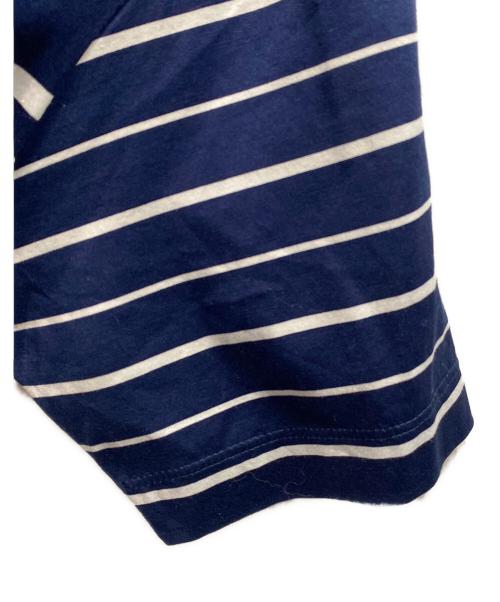 GUCCI（グッチ）GUCCI (グッチ) ボーダーTシャツ ネイビー サイズ:Mの古着・服飾アイテム