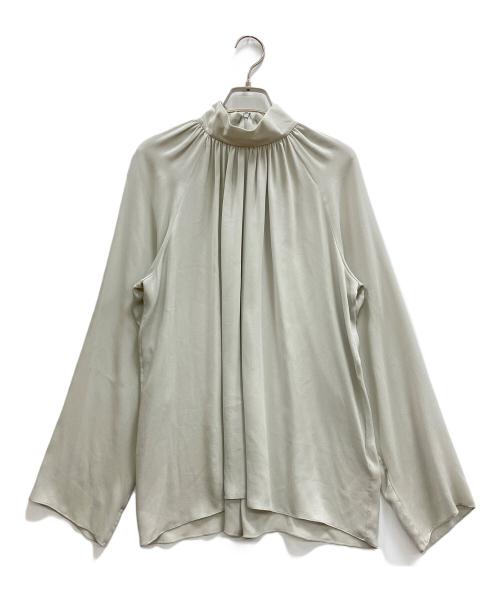 THE ROW（ザ ロウ）THE ROW (ザ ロウ) ハイネックシルクブラウス ライトグレー サイズ:4の古着・服飾アイテム