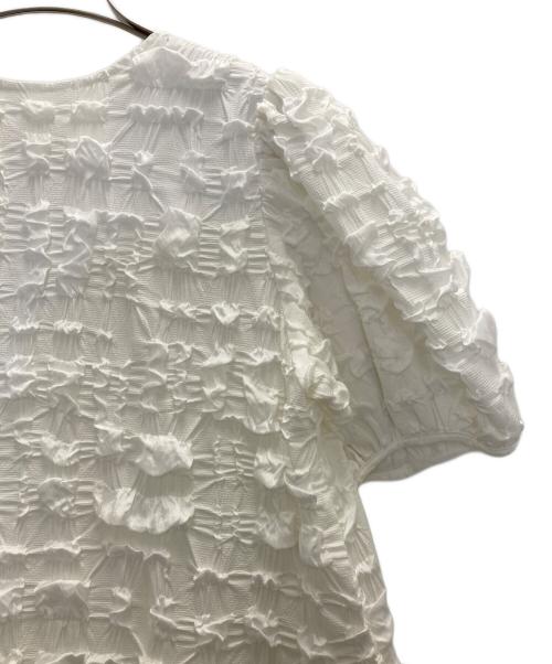 trefle+1（トレフルプラスワン）TREFLE+1 (トレフルプラスワン) ワッフルワンピース ホワイト サイズ:FREEの古着・服飾アイテム