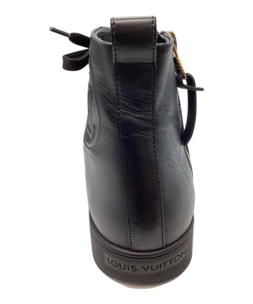 LOUIS VUITTON（ルイ ヴィトン）LOUIS VUITTON (ルイ ヴィトン) ハイカットスニーカー ブラック サイズ:38 1/2の古着・服飾アイテム