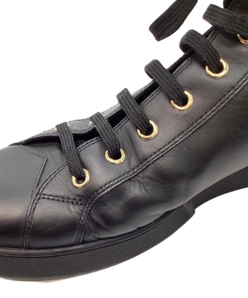 LOUIS VUITTON（ルイ ヴィトン）LOUIS VUITTON (ルイ ヴィトン) ハイカットスニーカー ブラック サイズ:38 1/2の古着・服飾アイテム