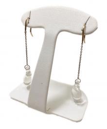 TIFFANY & Co.（ティファニー）の古着「クリスタルティアドロップピアス」｜グレー