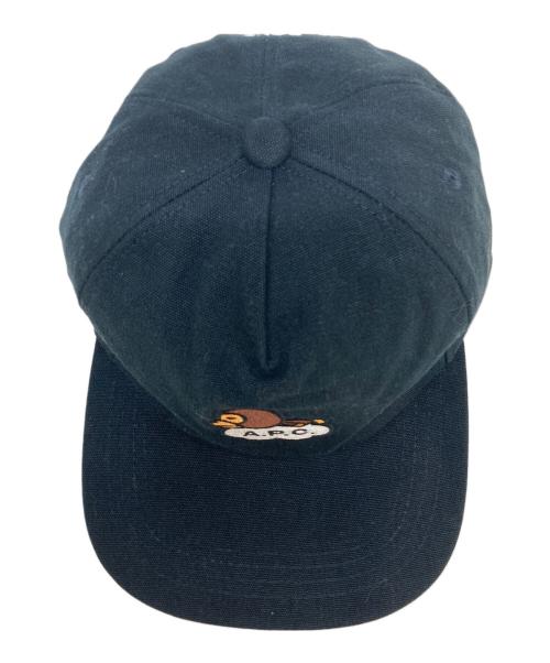 A.P.C.（アーペーセー）A.P.C. (アーペーセー) A BATHING APE (アベイシングエイプ) キャップ ネイビー サイズ:58の古着・服飾アイテム