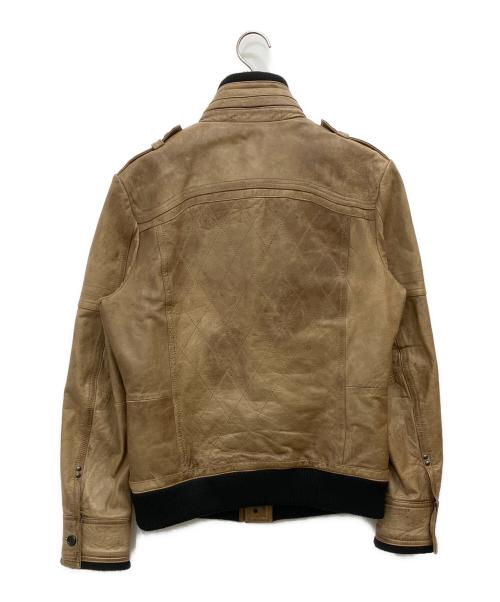 5351 pour les hommes（5351プール・オム）5351 pour les hommes (5351プール・オム) アンティークレザーブルゾン ベージュ サイズ:SIZE 4の古着・服飾アイテム