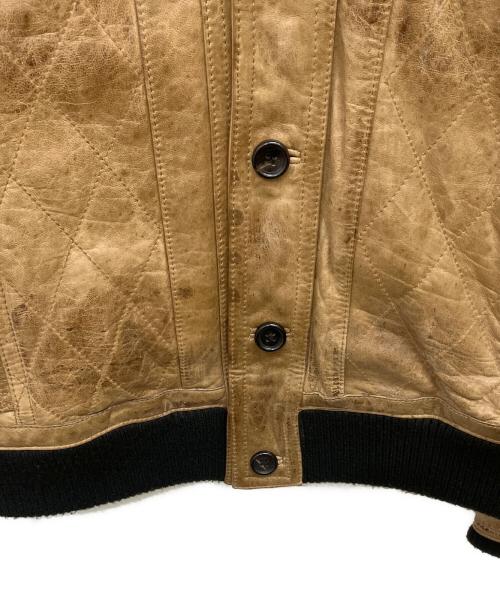 5351 pour les hommes（5351プール・オム）5351 pour les hommes (5351プール・オム) アンティークレザーブルゾン ベージュ サイズ:SIZE 4の古着・服飾アイテム
