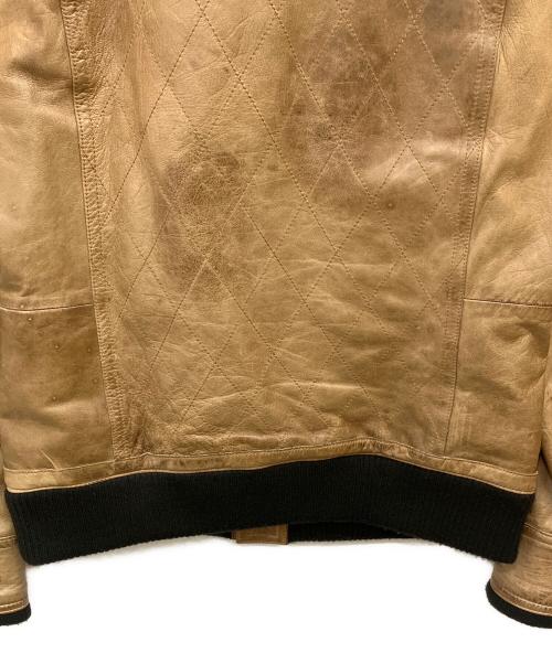 5351 pour les hommes（5351プール・オム）5351 pour les hommes (5351プール・オム) アンティークレザーブルゾン ベージュ サイズ:SIZE 4の古着・服飾アイテム