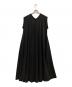 ATON (エイトン) SUVIN AIR SPINNING 18/- FLARED DRESS ブラック サイズ:2：9000円
