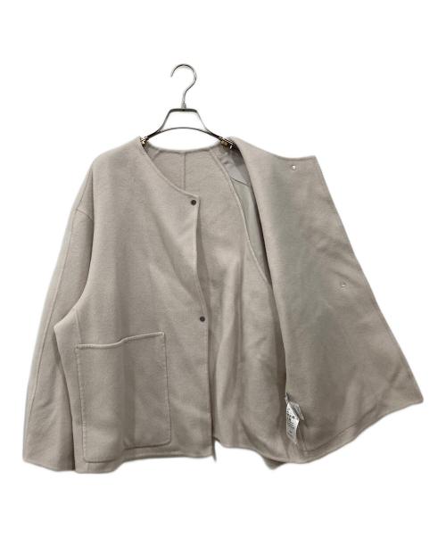Spick and Span（スピック＆スパン）Spick and Span (スピック＆スパン) ビーバーストール付きセットコート ベージュ サイズ:38の古着・服飾アイテム